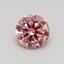 0.41 Ct. Fancy Vivid Pink Round Lab Grown Diamond