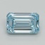 10.04 Ct. Fancy Vivid Blue Emerald Lab Grown Diamond
