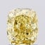 1.17 Ct. Fancy Vivid  Yellow Cushion Lab Grown Diamond