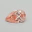 0.32 Ct. Fancy Vivid Pink Pear Lab Grown Diamond
