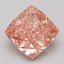 10.08 Ct. Fancy Vivid Pink Cushion Lab Grown Diamond
