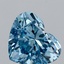 2.01 Ct. Fancy Vivid Blue Heart Lab Grown Diamond