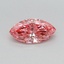 0.35 Ct. Fancy Vivid Pink Marquise Lab Grown Diamond