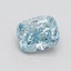 1.08 Ct. Fancy Intense Blue Cushion Lab Grown Diamond