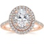 14K Rose Gold Soleil Halo Diamond Ring (1/2 ct. tw.), smalltop view