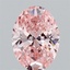 1.02 Ct. Fancy Vivid Pink Oval Lab Grown Diamond