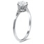 The Kacey Ring, smalltop view on a hand