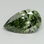 2.18 Ct. Fancy Vivid Green Pear Lab Grown Diamond