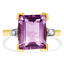 Retro Amethyst Cocktail Ring