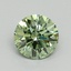 0.79 Ct. Fancy Vivid Pacific Green Round Lab Grown Diamond