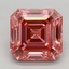 3.01 Ct. Fancy Vivid Pink Asscher Lab Grown Diamond