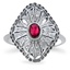 Modern Ruby Vintage Ring