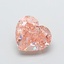 2.03 Ct. Fancy Intense  Pink Heart Lab Grown Diamond