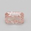 0.91 Ct. Fancy Vivid Pink Radiant Lab Grown Diamond