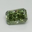 5.54 Ct. Fancy Vivid Green Radiant Lab Grown Diamond