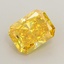 1.24 Ct. Fancy Vivid Yellow Radiant Lab Grown Diamond