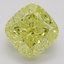 1.33 Ct. Fancy Vivid Yellow Cushion Diamond