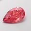4.39 Ct. Fancy Vivid  Pink Pear Lab Grown Diamond