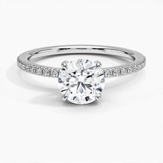 Viviana Ring with 1ct Round Lab Diamond Center Stone Included