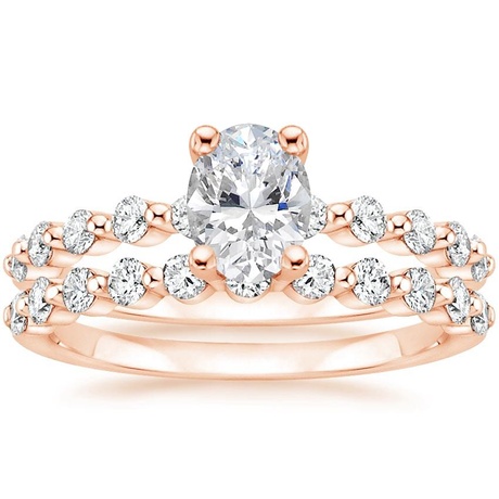 14K Rose Gold Marseille Diamond Bridal Set (1/2 ct. tw.)