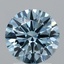 2.06 Ct. Fancy Vivid Blue Round Lab Grown Diamond