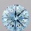 3.46 Ct. Fancy Vivid Blue Round Lab Grown Diamond