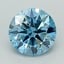 1.12 Ct. Fancy Intense Blue Round Lab Grown Diamond