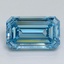 2.01 Ct. Fancy Vivid Malibu Blue Emerald Lab Grown Diamond