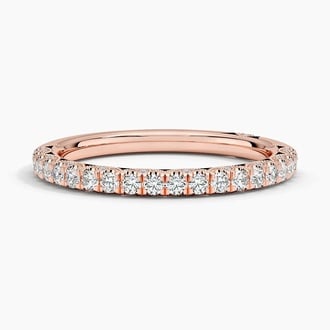 Tacori Petite Crescent Diamond Ring (1/4 ct. tw.) in 18K Rose Gold