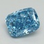 2.04 Ct. Fancy Vivid Blue Cushion Lab Grown Diamond