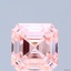 3.04 Ct. Fancy Intense Pink Asscher Lab Grown Diamond