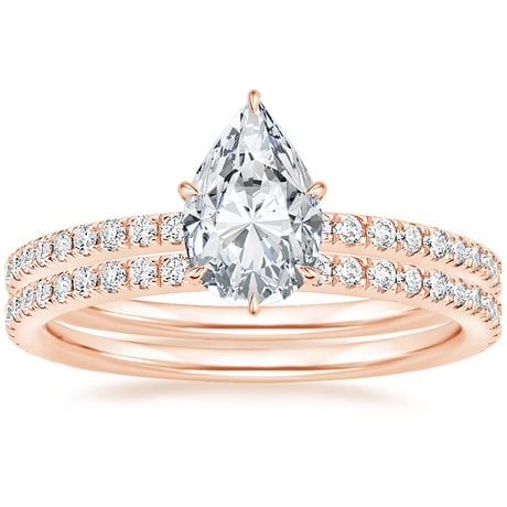 14K Rose Gold Luxe Ballad Perfect Fit Diamond Bridal Set