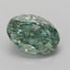 1.01 Ct. Fancy Vivid Green Oval Lab Grown Diamond