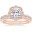 14K Rose Gold Reina Diamond Ring with Luxe Ballad Diamond Ring (1/4 ct. tw.)