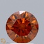 1.59 Ct. Fancy Orange Round Lab Grown Diamond