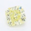 0.83 Ct. Fancy Light Yellow Cushion Lab Grown Diamond
