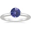 18K White Gold North Star Solitaire Ring, smalltop view