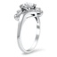 The Teryl Ring, smalltop view on a hand