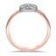 Pave Cluster Diamond Ring, smallside view