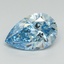4.06 Ct. Fancy Vivid Blue Pear Lab Grown Diamond