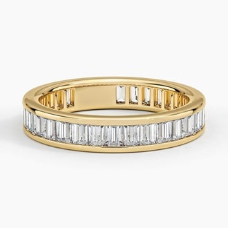 Channel Set Baguette Eternity Lab Diamond Ring