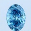 1.50 Ct. Fancy Vivid Blue Oval Lab Grown Diamond