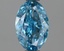 1.01 Ct. Fancy Vivid Blue Oval Lab Grown Diamond