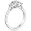 18K White Gold Petite Three Stone Trellis Diamond Ring (1/3 ct. tw.), smallside view