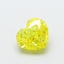 1.02 Ct. Fancy Vivid  Yellow Heart Lab Grown Diamond