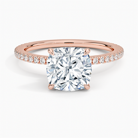 14K Rose Gold Demi Three-Quarter Coverage Diamond Ring (1/3 ct. tw.)