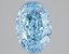 2.09 Ct. Fancy Vivid Blue Oval Lab Grown Diamond