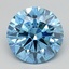 4.30 Ct. Fancy Vivid  Blue Round Lab Grown Diamond
