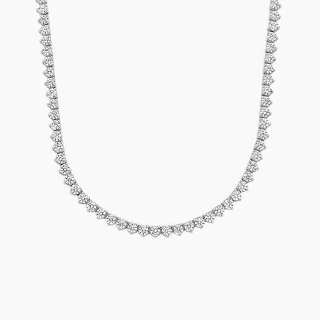 18 in. Perfect Three-Prong Diamond Tennis Necklace (10 ct. tw.)