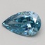0.58 Ct. Fancy Vivid Blue Pear Lab Grown Diamond